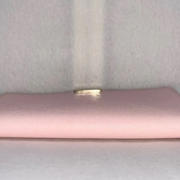 Kate Spade Newbury Lane Stacy Saffiano Leather Clutch Wallet WLRU1601 Pink - Picture 4 of 9